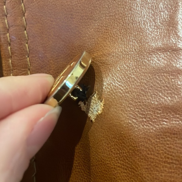 Gorgeous, timeless, leather jacket Napa y ante skin gear size 8 (more like a 4) - Picture 6 of 8